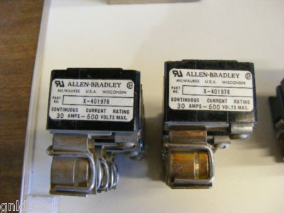New 9 piece lot & used allen bradley fuse blocks 