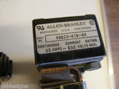 New 9 piece lot & used allen bradley fuse blocks 