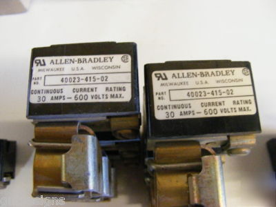 New 9 piece lot & used allen bradley fuse blocks 