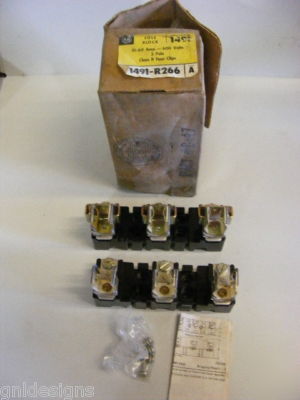 New 9 piece lot & used allen bradley fuse blocks 