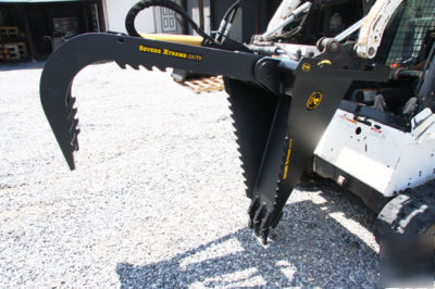 Cal x-treme duty skid steer stump grapple free shipping