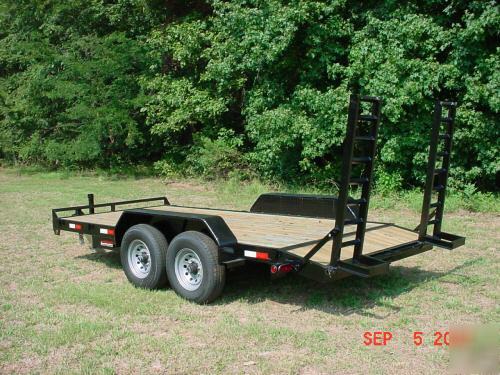 New equipment skid steer tractor backhoe trailer 14K