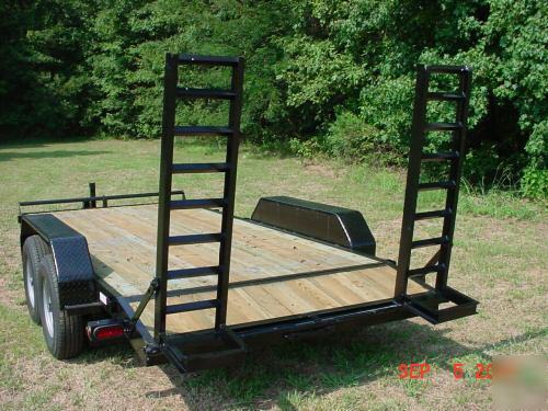 New equipment skid steer tractor backhoe trailer 14K