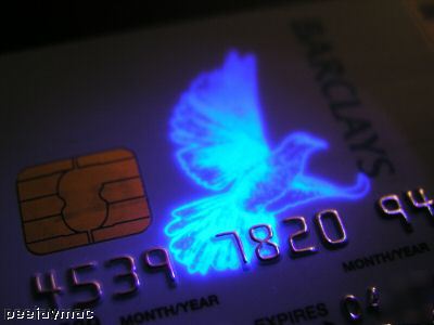 Counterfeit money/fake credit card keyring detector