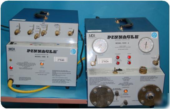 Mdi pinnacle 1000 a & b refrigerant freon recovery unit