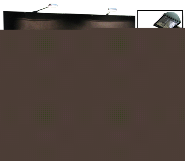 New 10' black pop up trade show display booth w/ case