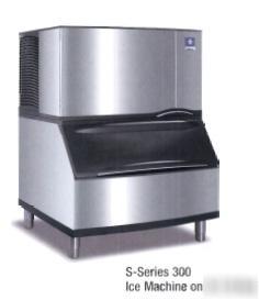 New manitowoc ice machine & bin, 340 lbs/day, , s-300