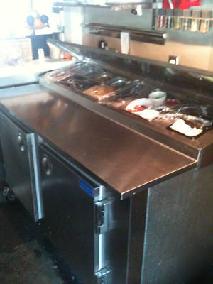 Pizza / salad prep cooler-5 ft less than one year old