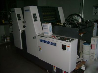 Shinohara 52II 1999 2 color, autoplate, printing press
