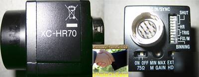 Sony xc HR70 monochrome ccd progressive scan camera