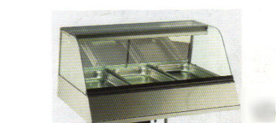 Refrigerated berkel 3 pan cold countertop display case 