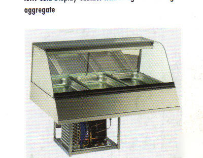 Refrigerated berkel 3 pan cold countertop display case 