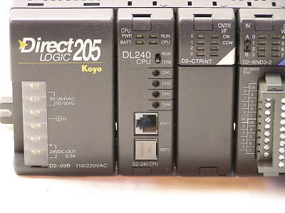 Koyo plc direct 205, 9 slot system