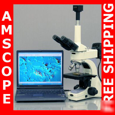 New metallurgical compound microscope + 3M camera