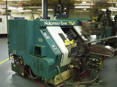 7133 nakamura tome tw-10 cnc turning center 4 axis 1994