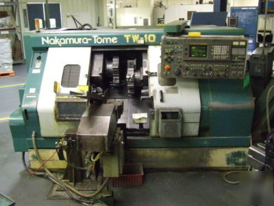 7133 nakamura tome tw-10 cnc turning center 4 axis 1994