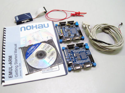 Nohau keil emul pc/usb-jtag & 2X MCB2100 boards