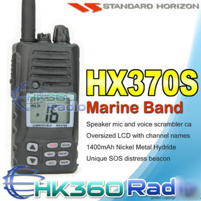 Standard horizon std-HX370S handheld marine vhf radio
