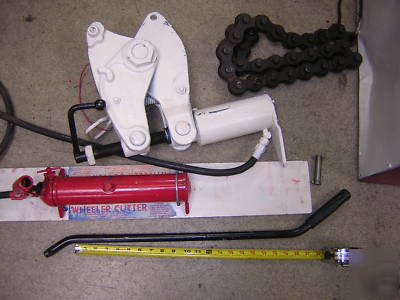 Large dia wheeler rex hydraulic pipe cutter snapper 10