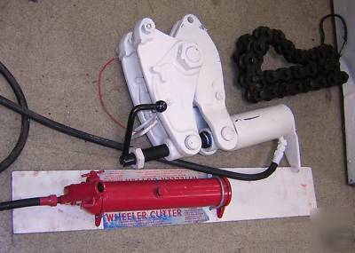 Large dia wheeler rex hydraulic pipe cutter snapper 10