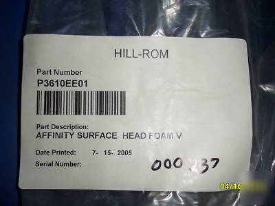 New hill rom affinity iii l&d mattress, head section, 