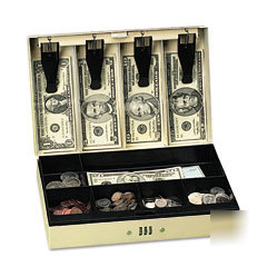 Pm company 04961 combination lock steel cash box, 11-1/