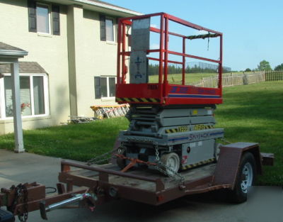 Skyjack scissor lift w/trailer - ready to work