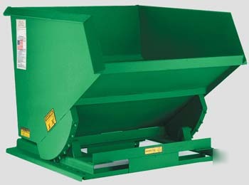 Stackable self-dumping hopper, 4K lb., 1 cu. yard