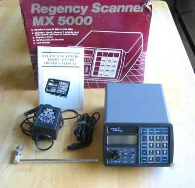 Regency scanner mx 5000 MX5000 police / fire 20-550MHZ