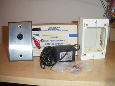 New gbc sm-200 surface mount security camera w/ audio