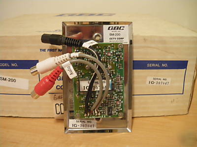 New gbc sm-200 surface mount security camera w/ audio