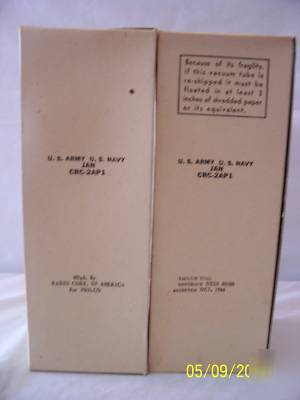 2 rca jan 2AP1 crt scope cathode ray tube set of 2 