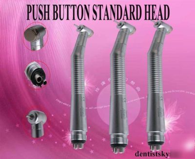 3 dental high speed push button handpiece standard 4 h