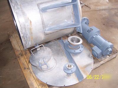  70 gallon stainless steel jacketed tank with mixer