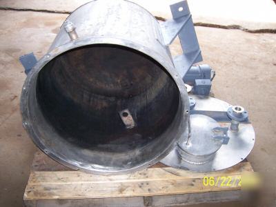  70 gallon stainless steel jacketed tank with mixer