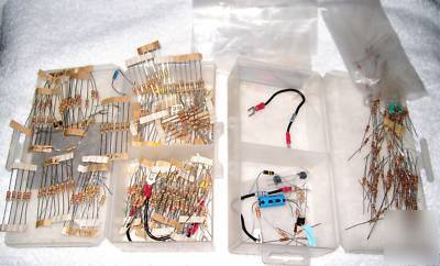 Mixed lot of more than 200 carbon resistors,un-used
