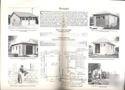 1924 booklet plans for concrete farm buildings cement 