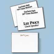 Avery-dennison white name badge insert refills |1 box|