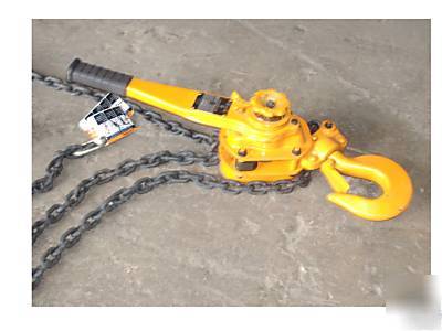 Harrington 6 ton 10' lift chain lever hoist comealong