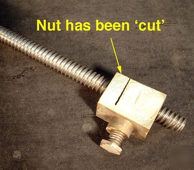 Seneca falls lathe complete cross screw, handle & nut