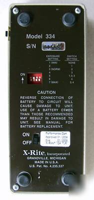 X-rite 334 two color process control sensitometer