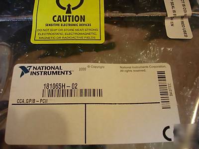 New national instruments ni gpib-pcii/pciia 181065H-02 