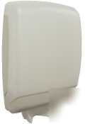 New white multifold towel dispenser - plastic