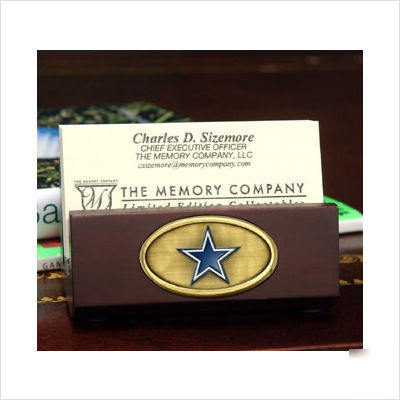 The memory company dallas cowboys business card holder