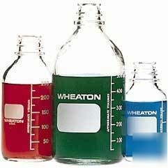 Wheaton media bottles, graduated, wheaton 219717 with