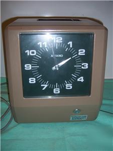 Amano cincinnati 6800 6900 series time clock model 6836
