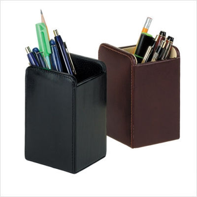 Goodhope bags desktop pen holder color: burgundy