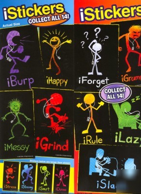 Isticker stickman bulk vending stickers