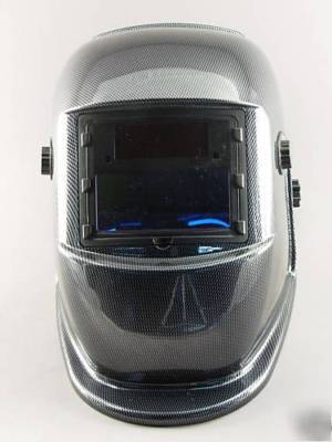 New auto darkening welding helmet carbon fiber black