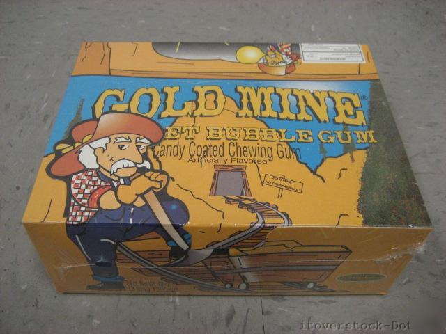 Espeez candy gold mine nugget bubble gum 24 bags sealed